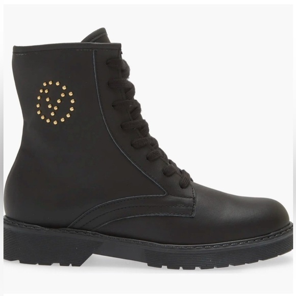 🔥NEW VALENTINO Marti Leather Boot Mario Valentino Black Size 10 Studed Designer - Picture 1 of 9